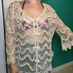 Crochet Sheer Cardigan